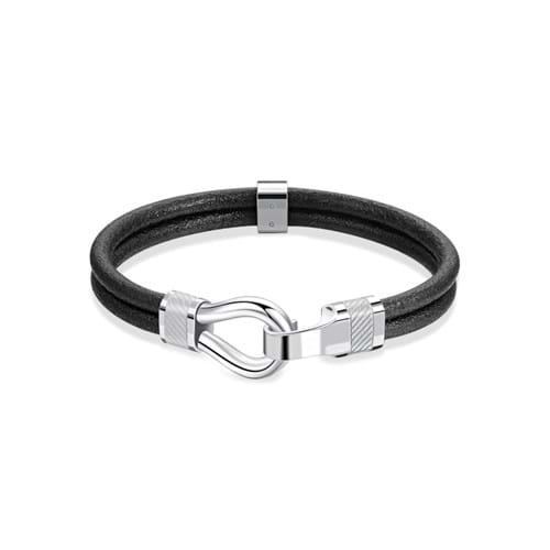 Bracciale Brosway uomo CLINT pelle acciaio BIN11