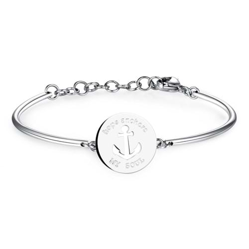 Bracciale Donna Borsway Chakra Ancora acciaio 316L BHK38