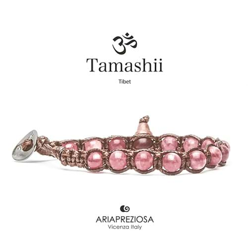 Bracciale Tamashii 6mm Tibet Shamballa Originale pietre naturali Giada Watermelon BHS601-198