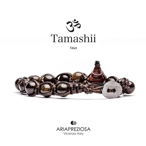 Bracciale Tamashii Tibet Shamballa Originale pietre naturali Agata Bronzo 8mm BHS900-54