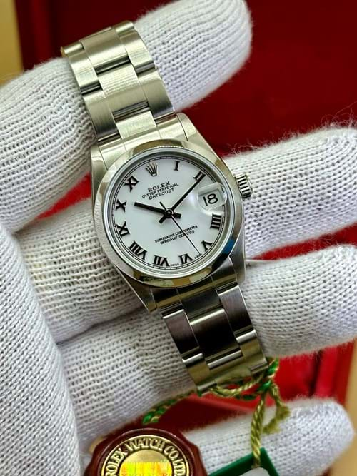 Rolex Datejust 78240 oyster bianco romani anno 2001 full Set